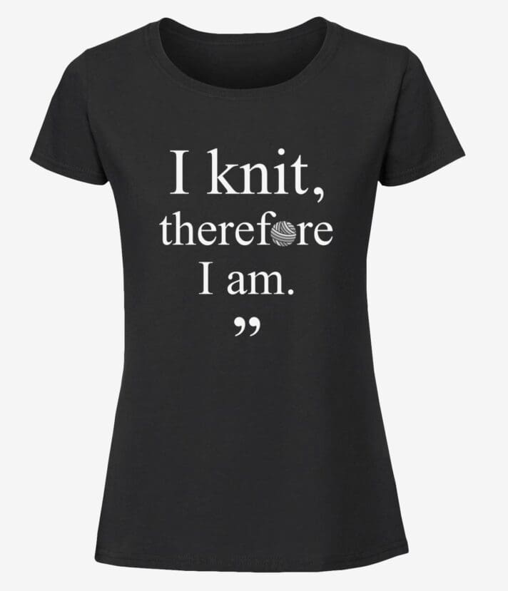 I Knit Naisten T-Paita - Musta, XXL