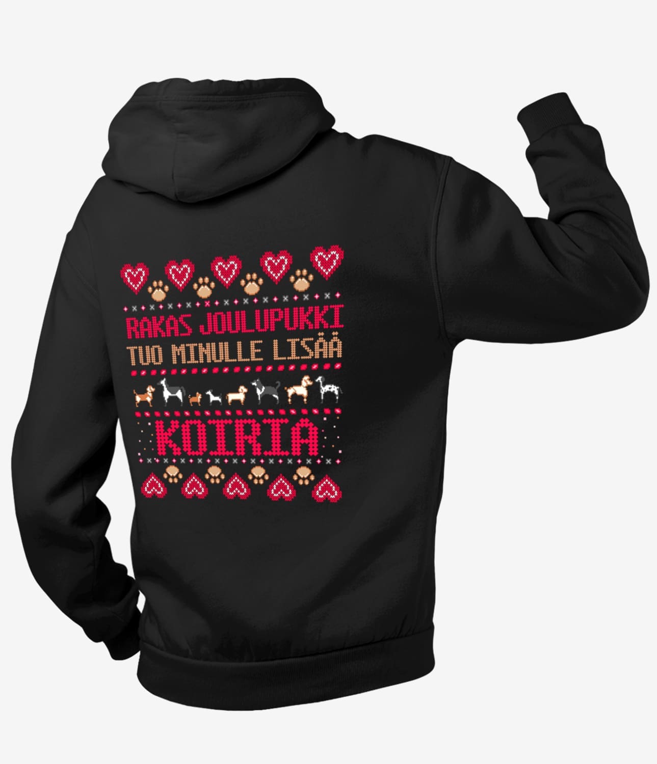 Joulupukki Tuo Koiria Vetoketjuhuppari