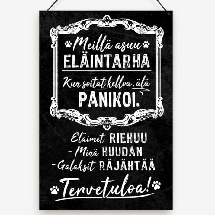 Eläintarha Sisustustaulu
