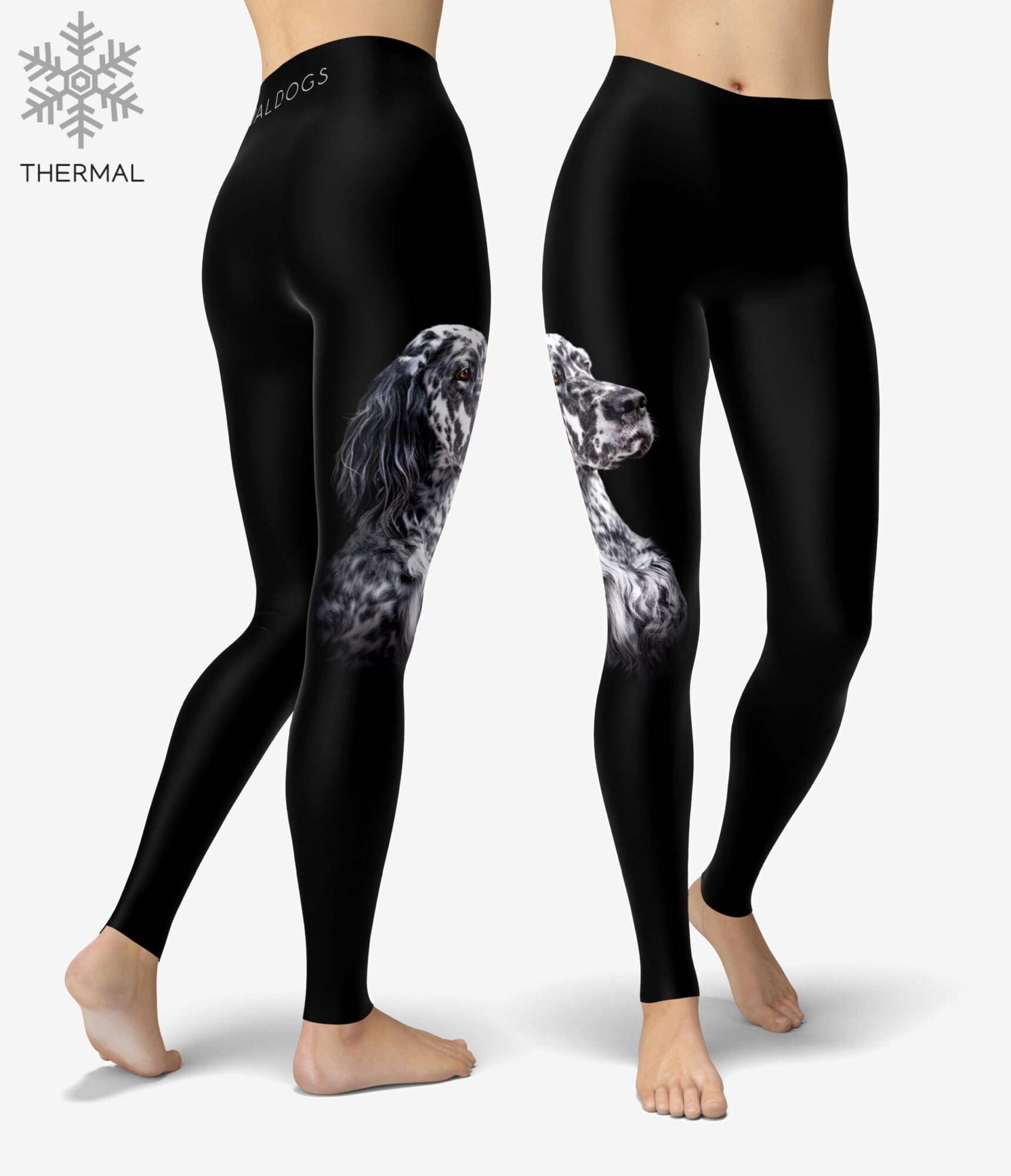 English Setter Black Thermal Urheilutrikoot