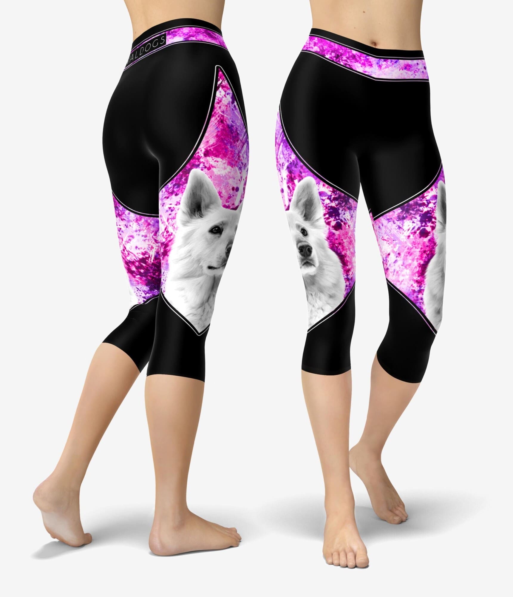 White Swiss Bubble Capri Urheilutrikoot