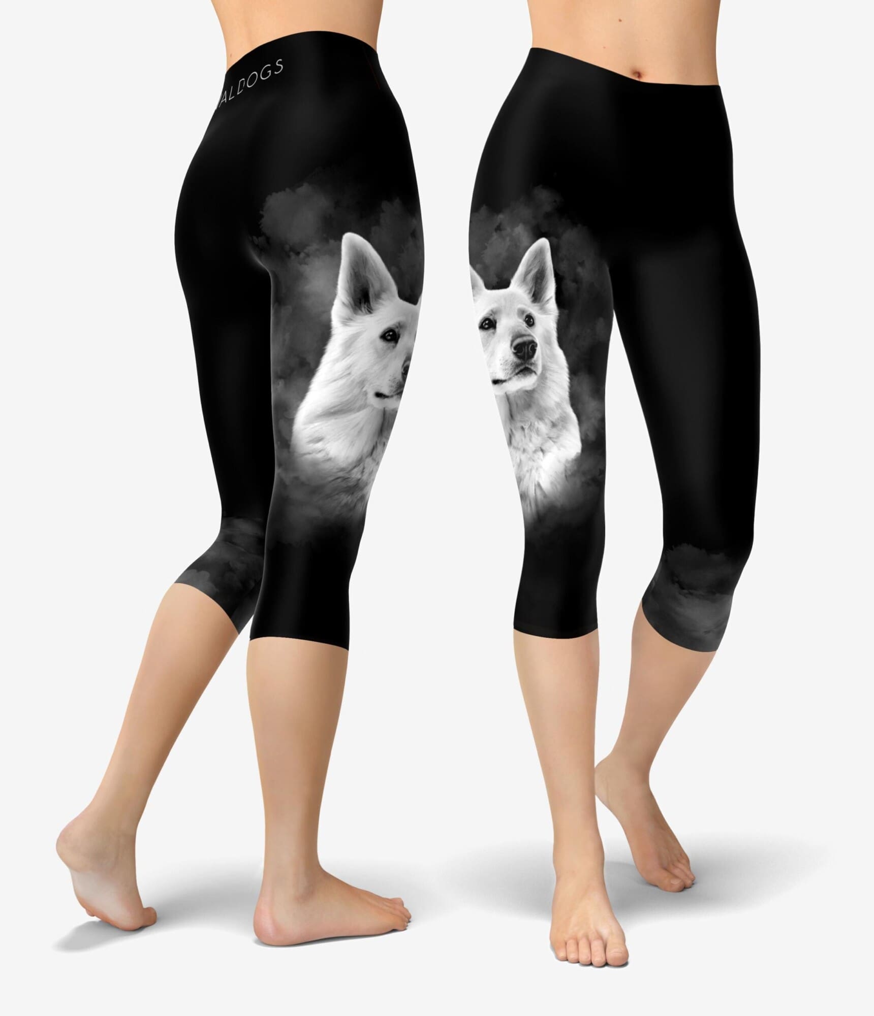 White Swiss Smoke Capri Urheilutrikoot