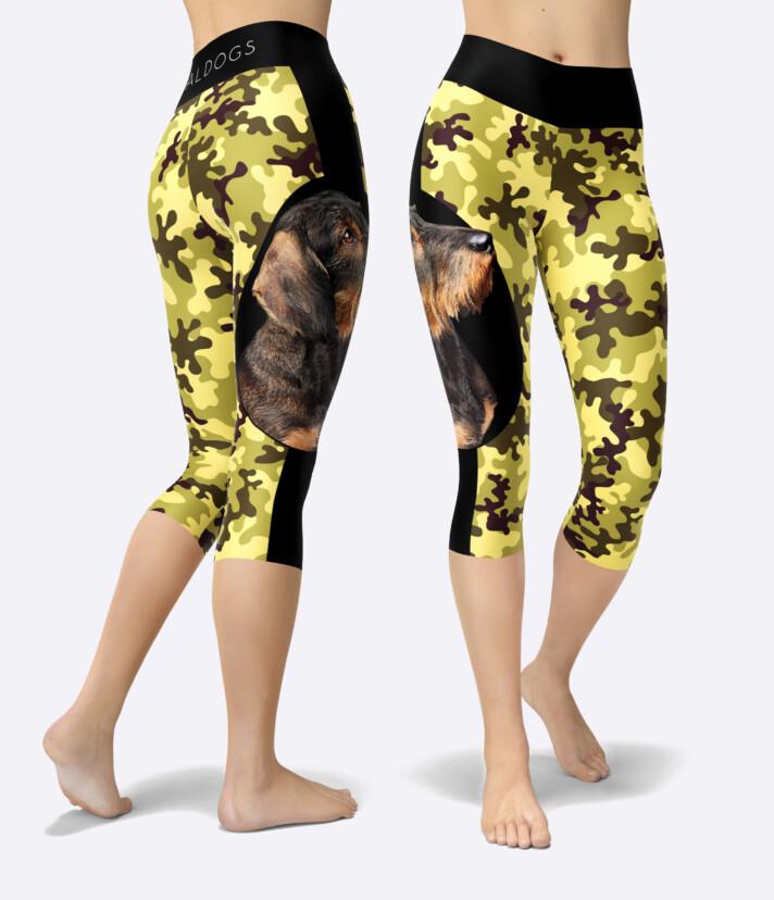 Dachshund Wire Camo Urheilucaprit