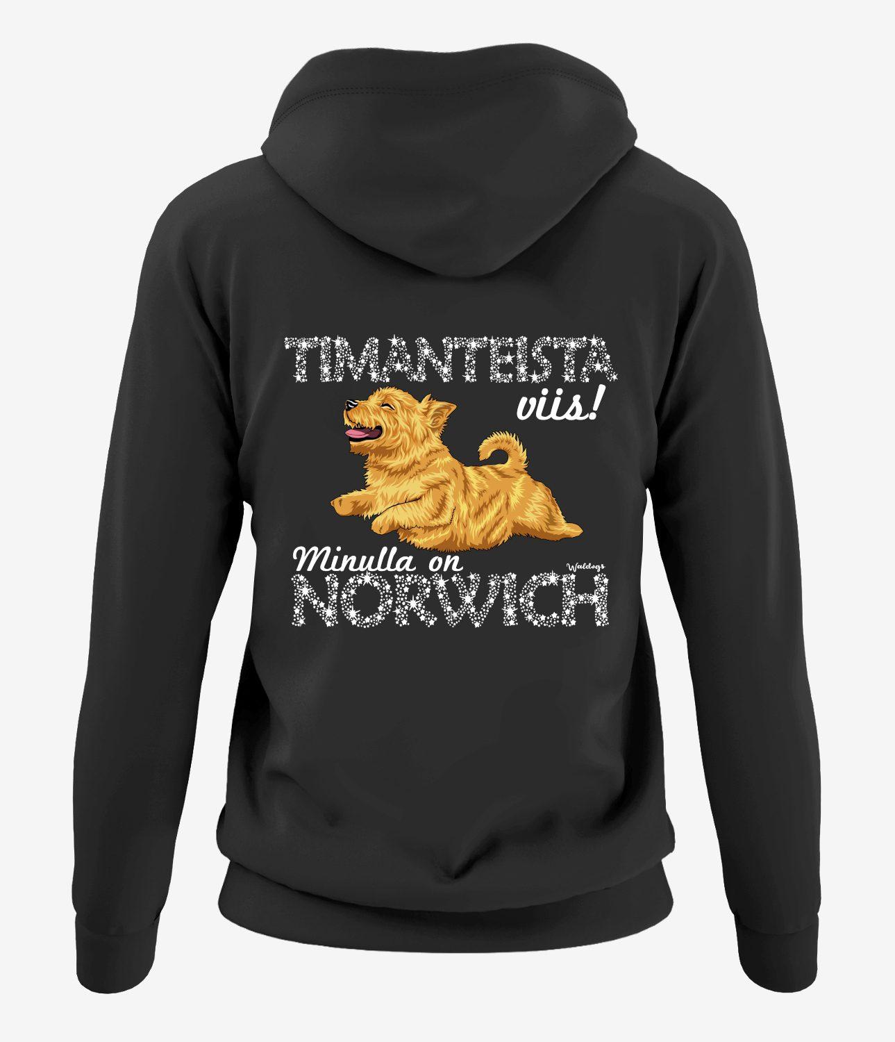 Timanttinorwich II Naisten Vetoketjuhuppari