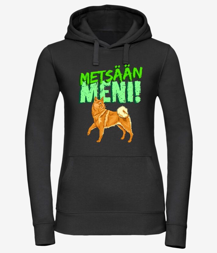 Suomenpystykorva Metsään Meni Naisten Huppari