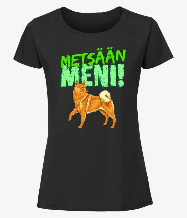 Suomenpystykorva Metsään Meni Naisten T-Paita