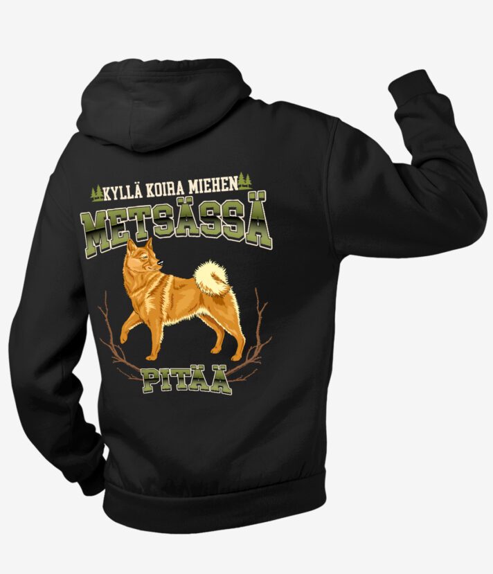 Suomenpystykorva Miehen Vetoketjuhuppari