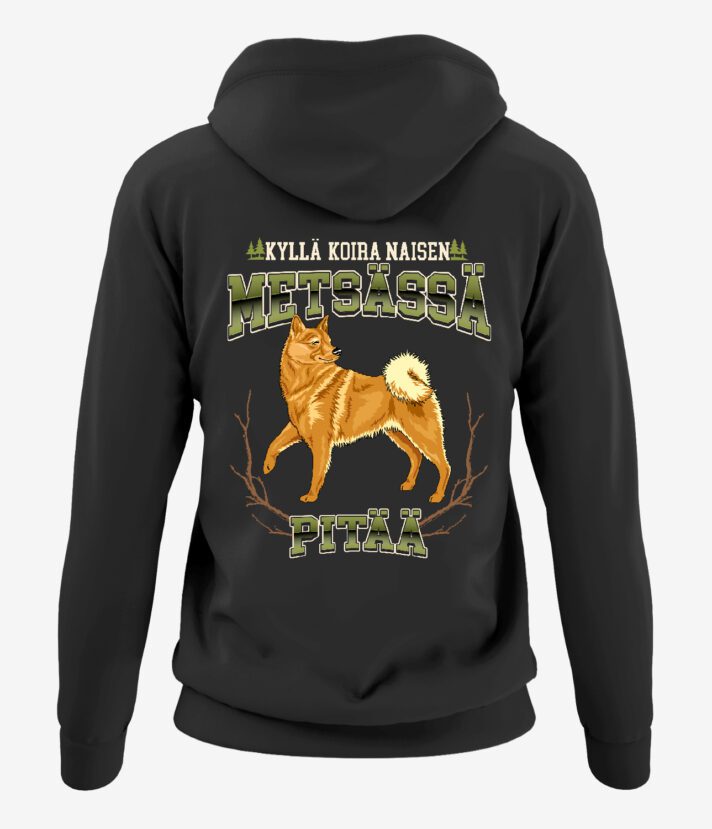 Suomenpystykorva Naisen Naisten Vetoketjuhuppari