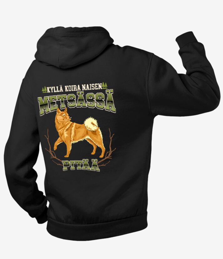 Suomenpystykorva Naisen Vetoketjuhuppari