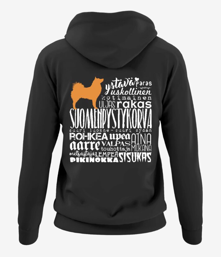 Suomenpystykorva Sanat Naisten Vetoketjuhuppari