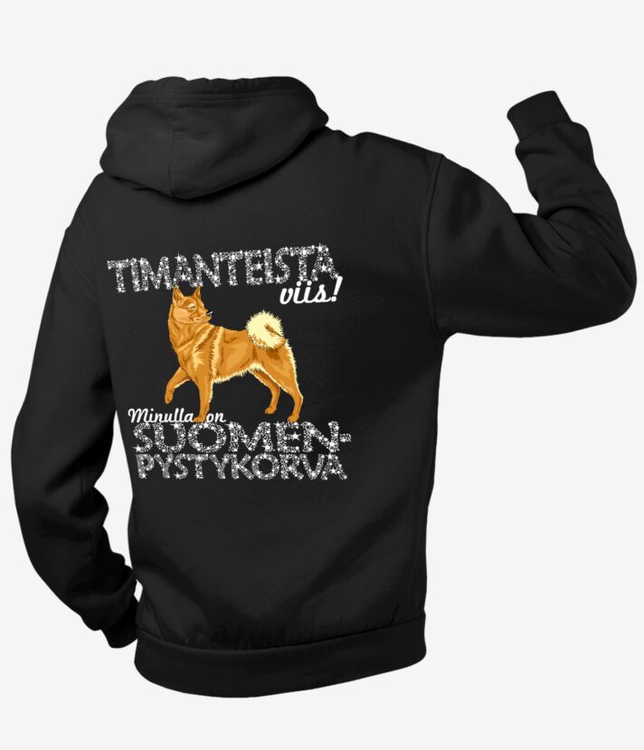 Suomenpystykorva Timantti Vetoketjuhuppari