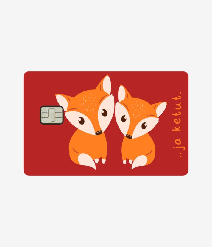 Ja Ketut Korttitarra Punainen