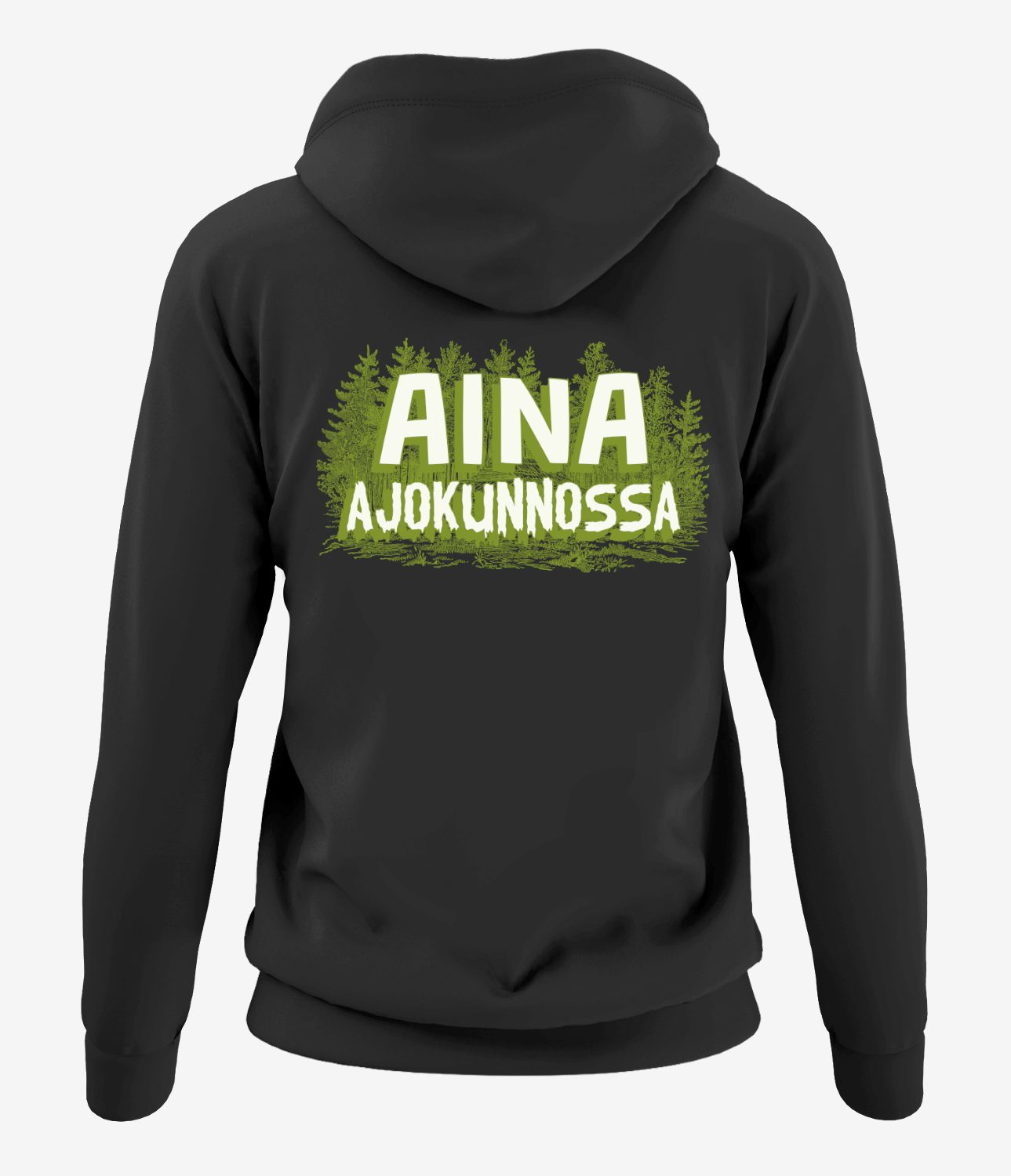Ajokunnossa Green Naisten Vetoketjuhuppari