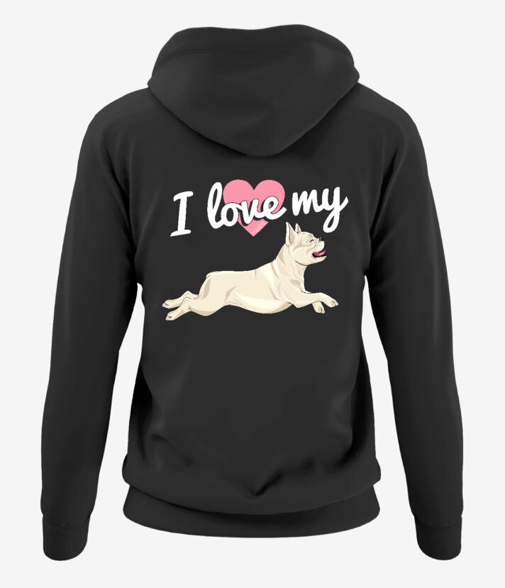 Love My Frenchie II Naisten Vetoketjuhuppari