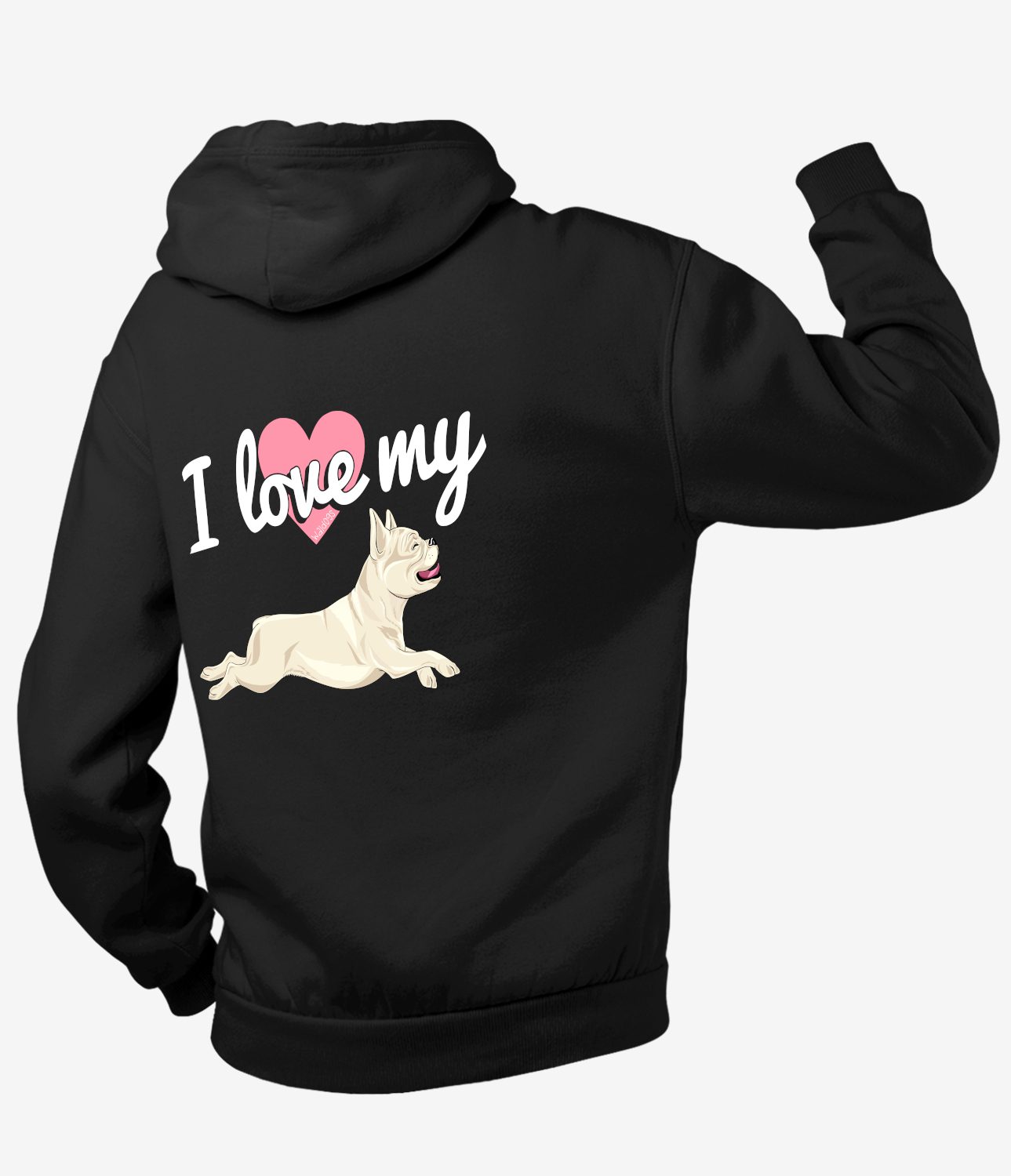 Love My Frenchie II Vetoketjuhuppari