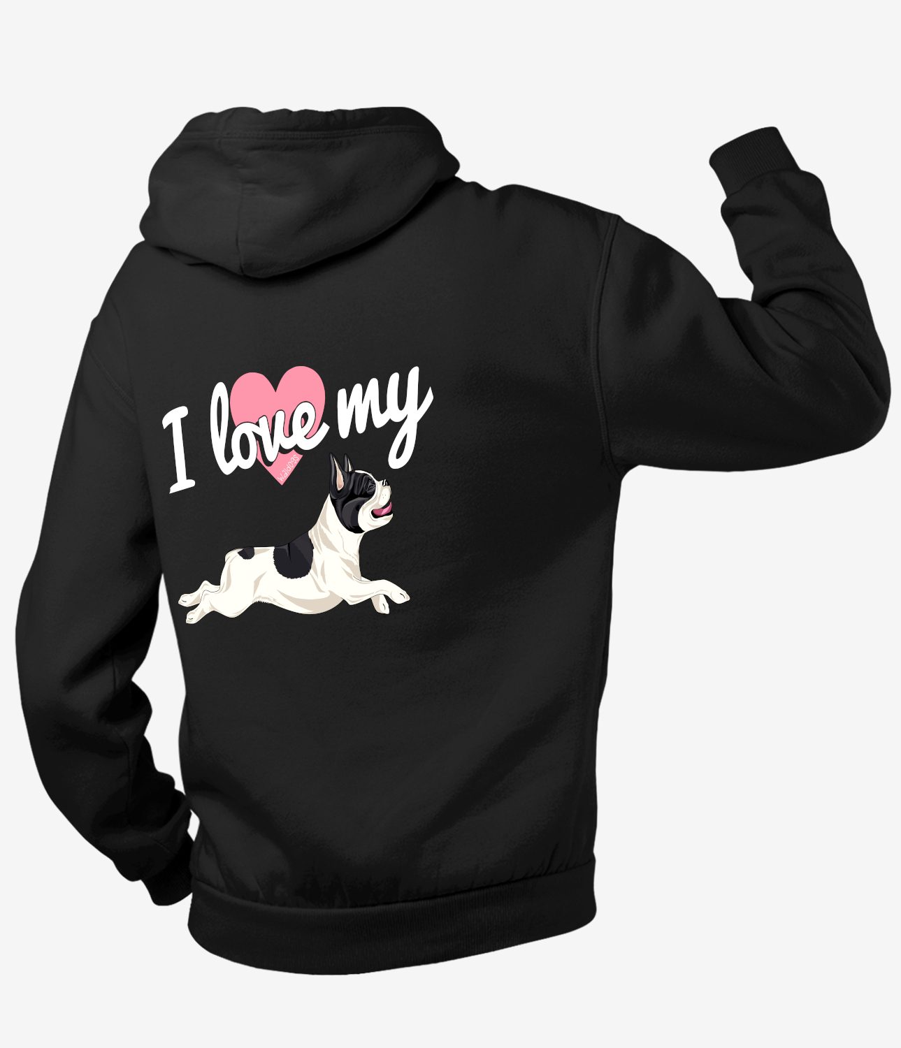 Love My Frenchie III Vetoketjuhuppari