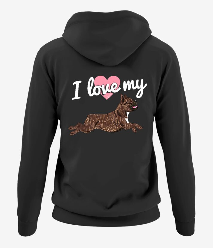 Love My Frenchie IV Naisten Vetoketjuhuppari