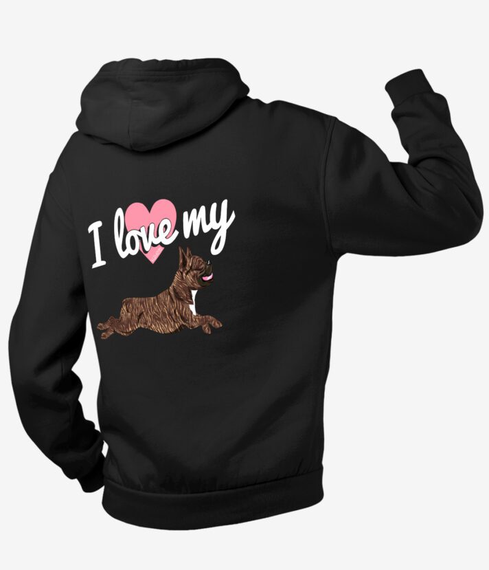 Love My Frenchie IV Vetoketjuhuppari