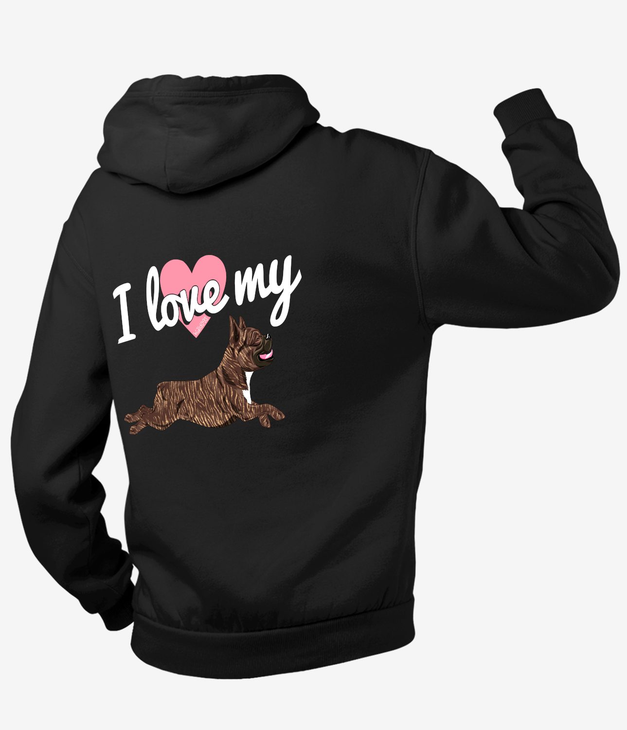 Love My Frenchie IV Vetoketjuhuppari