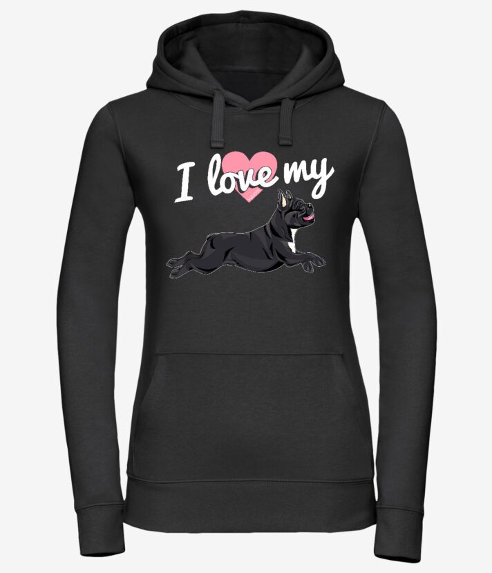 Love My Frenchie V Naisten Huppari