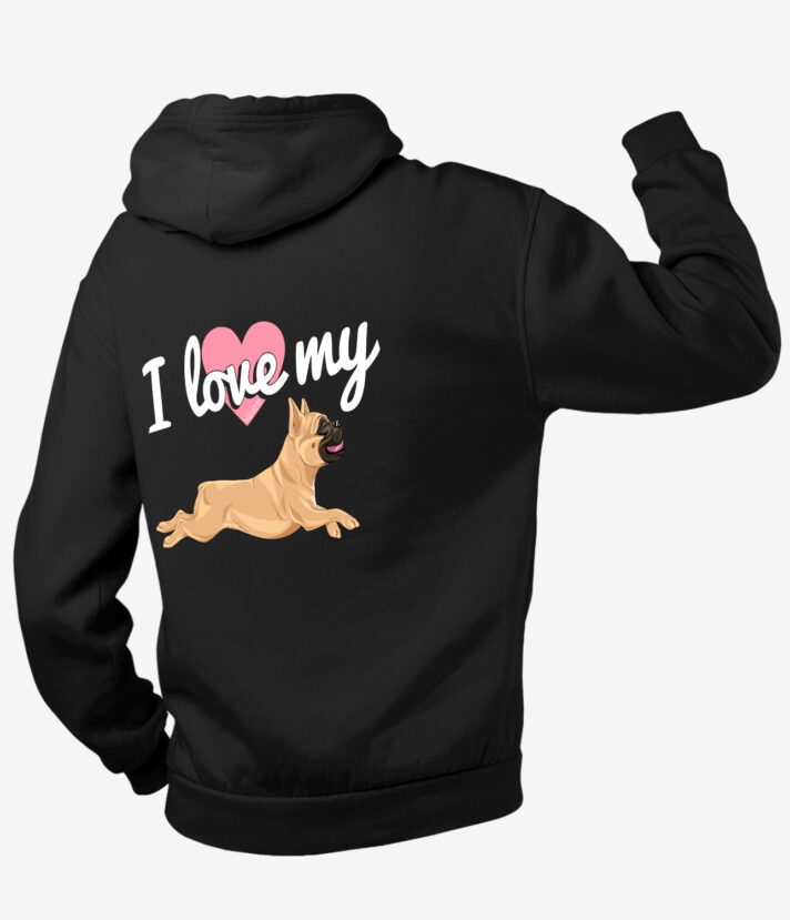 Love My Frenchie Vetoketjuhuppari