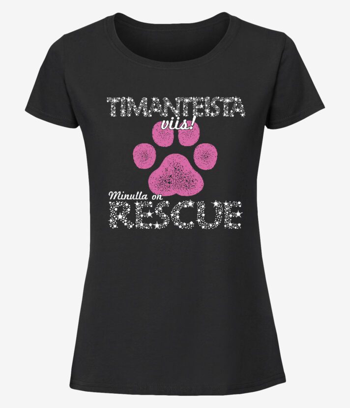 Timanttirescue Pinkkitassu Naisten T-Paita