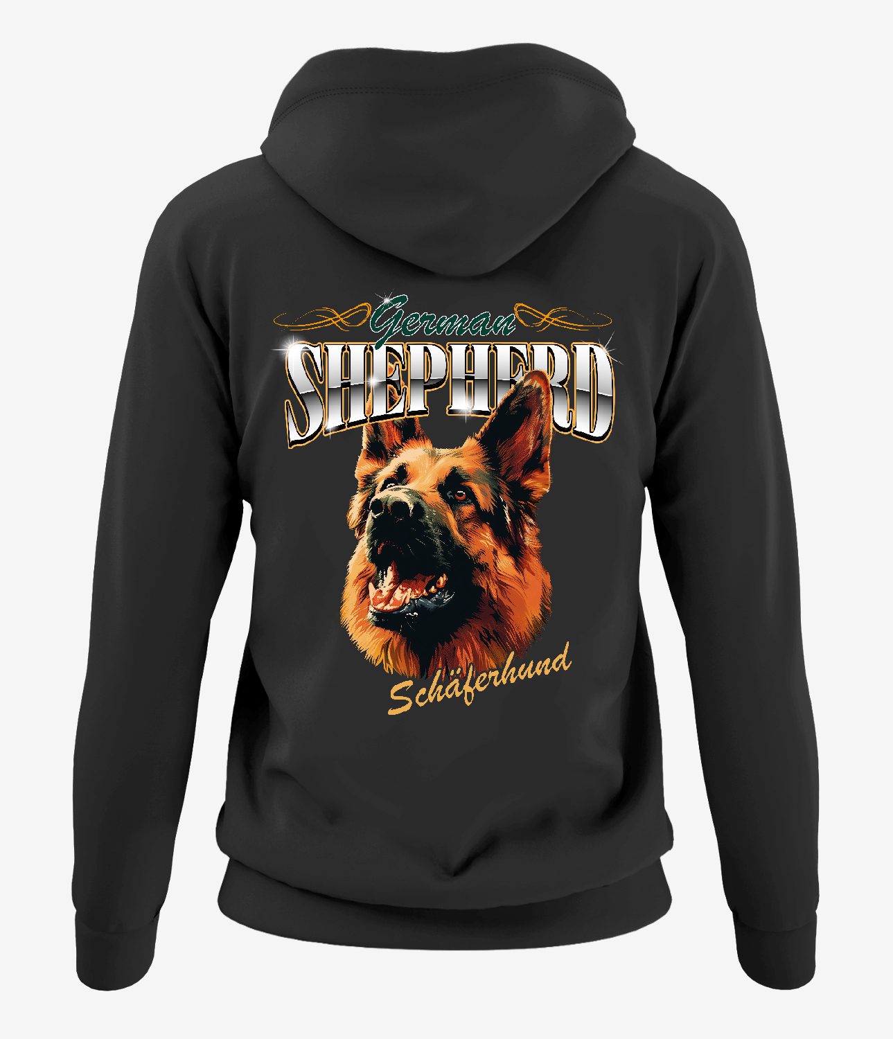 German Shepherd Naisten Vetoketjuhuppari