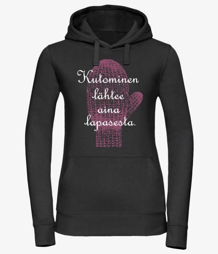 Kutominen Lähtee Lapasesta Naisten Huppari