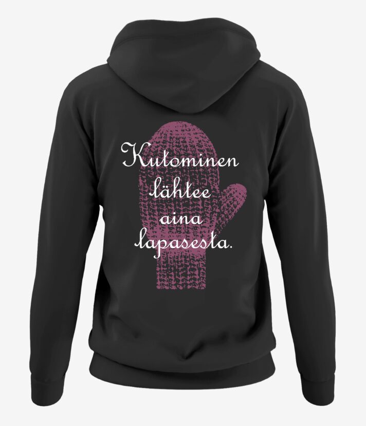 Kutominen Lähtee Lapasesta Naisten Vetoketjuhuppari