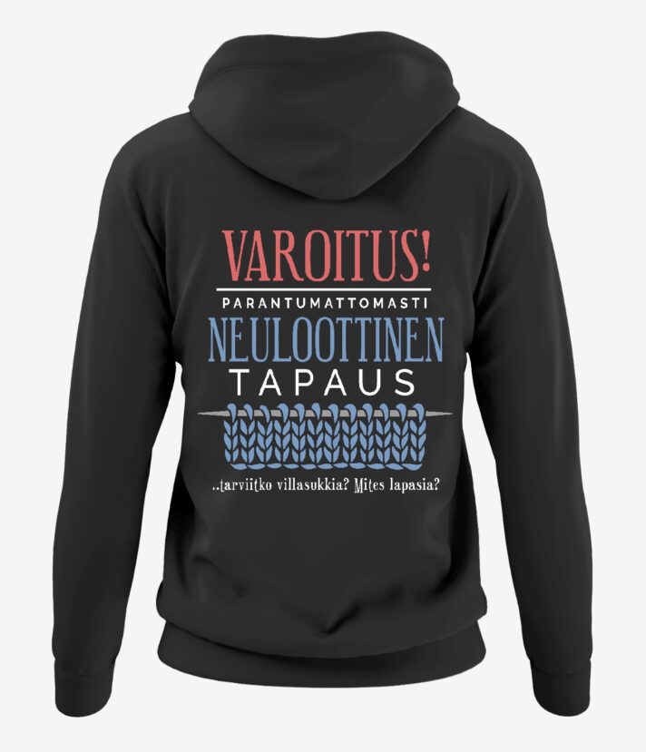 Varoitus Neuloottinen Naisten Vetoketjuhuppari