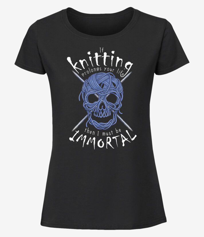 Immortal Knitter Naisten T-Paita