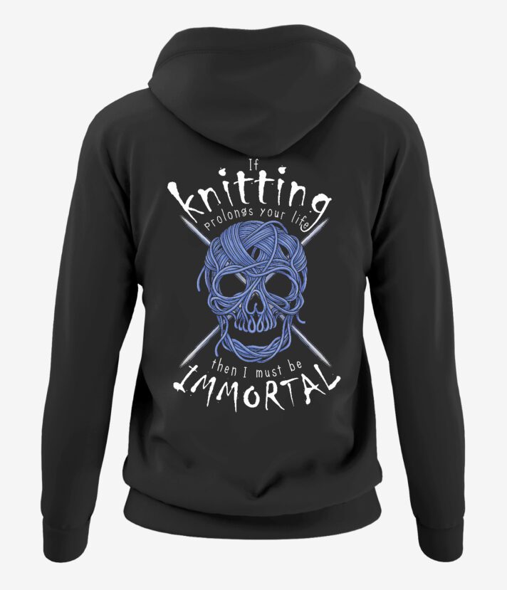 Immortal Knitter Naisten Vetoketjuhuppari