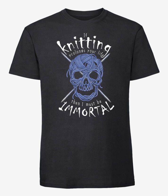Immortal Knitter T-Paita