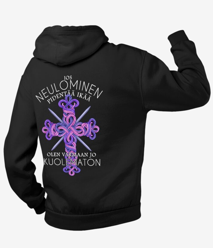 Kuolematon Neuloja Vetoketjuhuppari