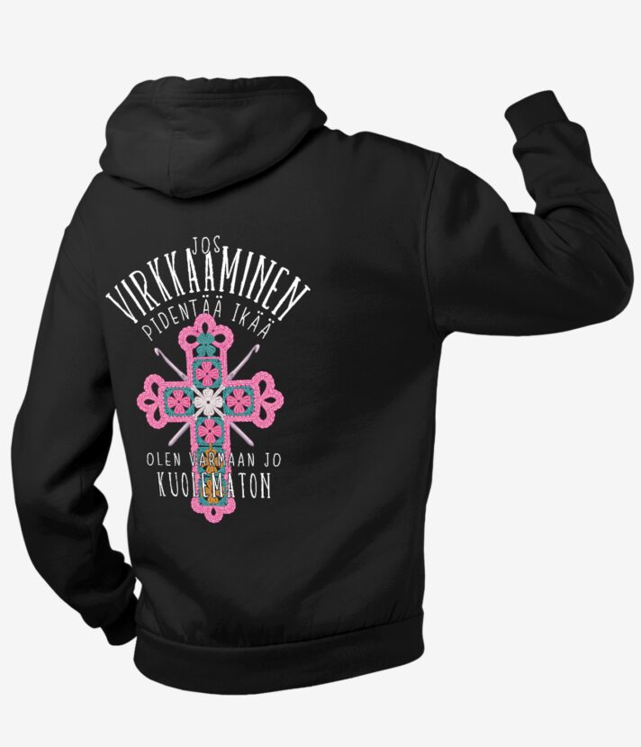 Kuolematon Virkkaaja Vetoketjuhuppari