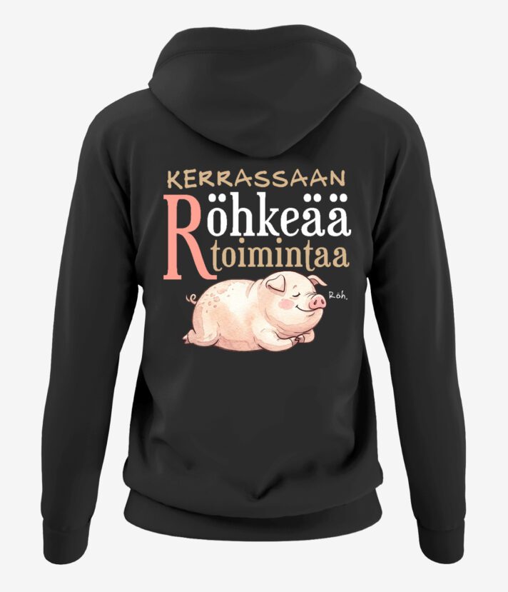 Röhkeää Toimintaa Naisten Vetoketjuhuppari