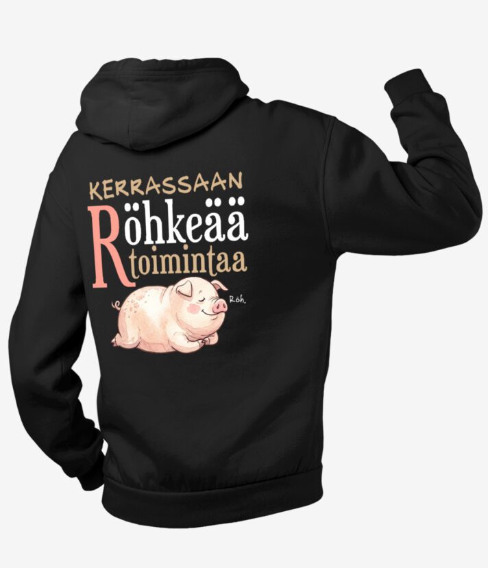 Röhkeää Toimintaa Vetoketjuhuppari